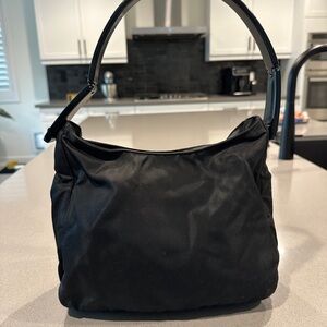 Black Nylon Shoulder Bag
